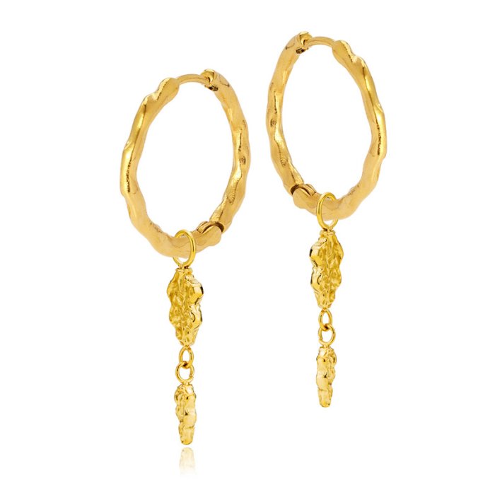 Sistie2ND Sophia Hoops Creoler Forgyldt