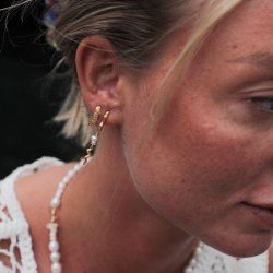 Sistie Universe Runde reringe - Forgyldt Slv