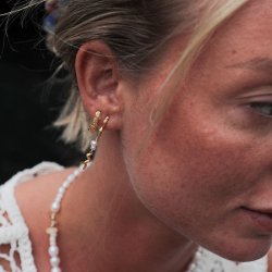 Sistie Universe reringe - Runde - Forgyldt Slv