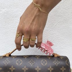 Sistie Young One Snake Armbnd - Forgyldt Slv