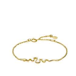 Sistie Young One Snake Armbnd - Forgyldt Slv