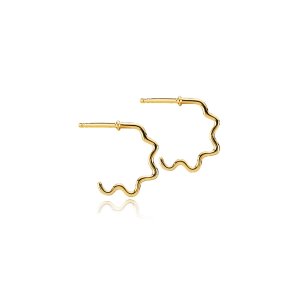 Sistie Young One Snake Kreol reringe - Forgyldt Slv