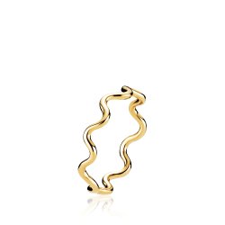 Sistie Young One Snake Slim Ring - Forgyldt Slv