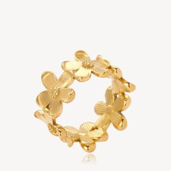 Sistie2ND Camellia Ring Forgyldt