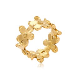 Sistie2ND Camellia Ring Forgyldt