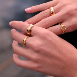 Sistie2ND Freja Ring Forgyldt