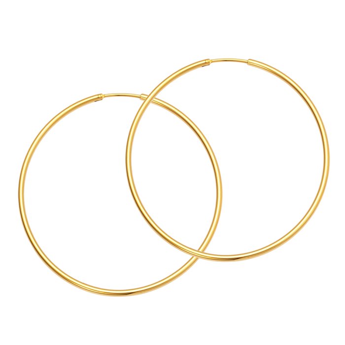 Sistie2ND Hoop Basic Creoler Large Forgyldt