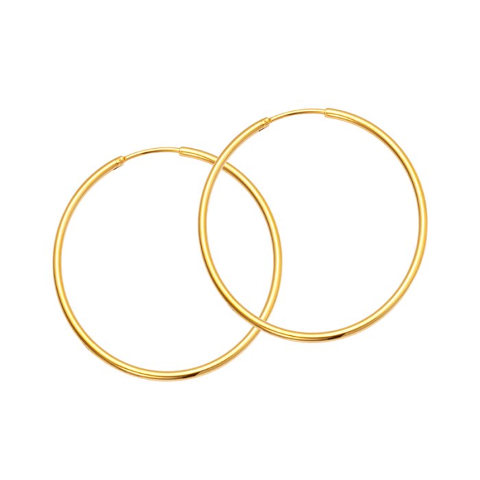Sistie2ND Hoop Basic Creoler Medium Forgyldt