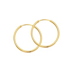 Sistie2ND Hoop Basic Creoler Small Forgyldt