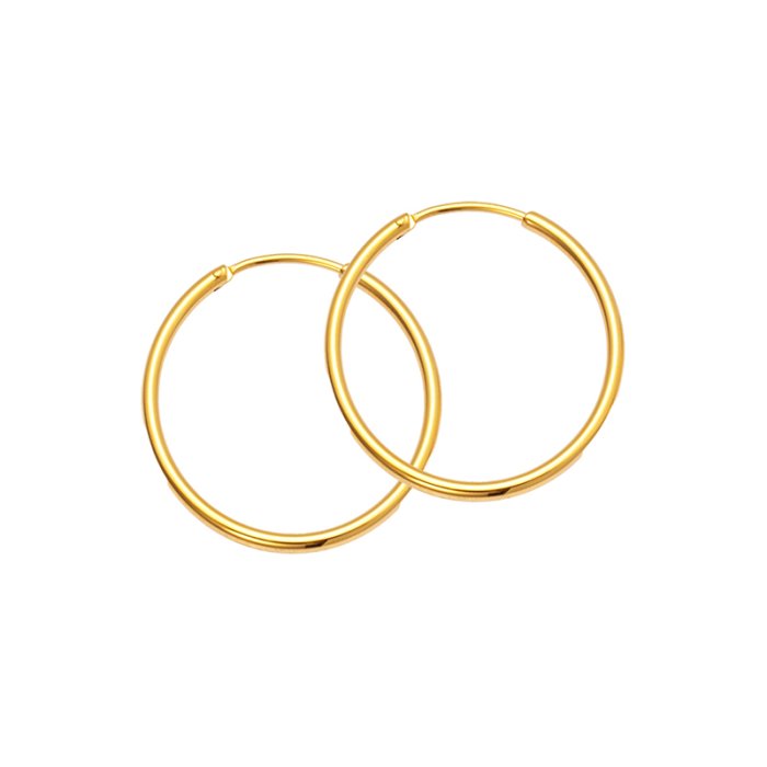 Sistie2ND Hoop Basic Creoler Small Forgyldt