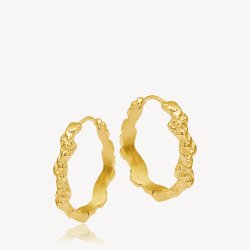 Sistie2ND Hoop Creoler Bred Stor Forgyldt