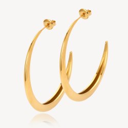 Sistie2ND Lux Creoler Large Forgyldt