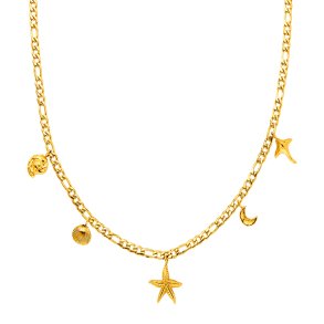 Sistie2ND Sirena Halskde Forgyldt