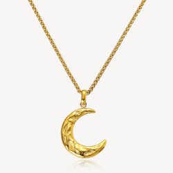 Sistie2ND Sirena Halskde Halvmne Forgyldt