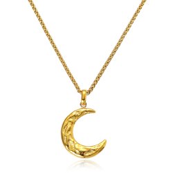 Sistie2ND Sirena Halskde Halvmne Forgyldt