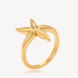Sistie2ND Sirena Ring Sstjerne Forgyldt