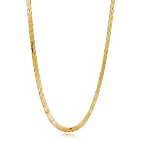 Sistie2ND Snake Halskde Forgyldt