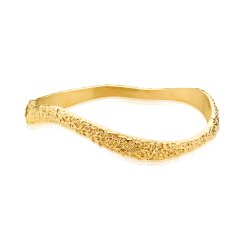 Sistie2ND Wavy Armbnd m/ Mnster Forgyldt