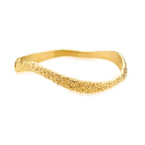 Sistie2ND Wavy Armbnd m/ Mnster Forgyldt