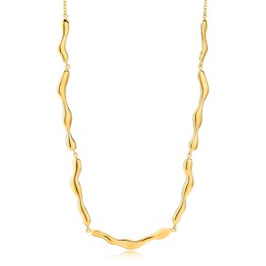 Sistie2ND Wavy Halskde Forgyldt