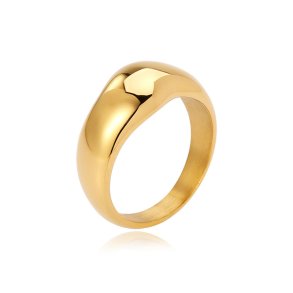 Sistie2ND Wavy Ring Forgyldt