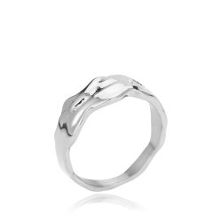 Sistie2ND Wavy Ring Smal Stl