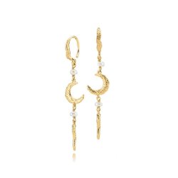 Sistie Universe Lange reringe - Forgyldt Slv