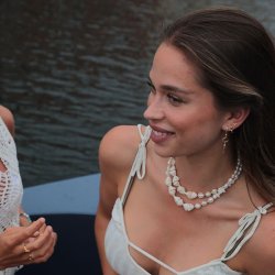 Sistie Universe Lange reringe - Forgyldt Slv