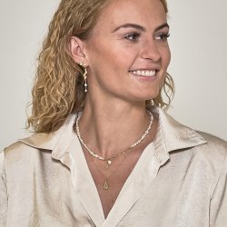 Sistie x Signe Kragh Halskde - Forgyldt Slv