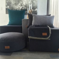 Skriver Collection HotMadi Pude Petrol - 40x60 cm.