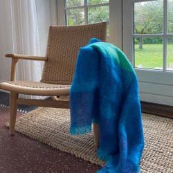 Skriver Collection Mohair Plaid - Bl/Grn