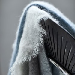 Skriver Collection Mohair Plaid - Bl/Gr