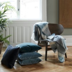 Skriver Collection Mohair Plaid - Bl/Gr