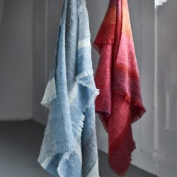 Skriver Collection Mohair Plaid - Bl/Gr