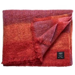 Skriver Collection Mohair Plaid - Rd/Orange 