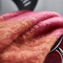 Skriver Collection Mohair Plaid - Rd/Orange 