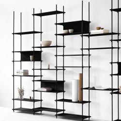 Moebe Reolsystem Stlben - St med 2 stk. 115 cm.