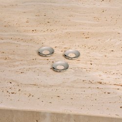 Stoff Nagel Manchet Krom 3 stk