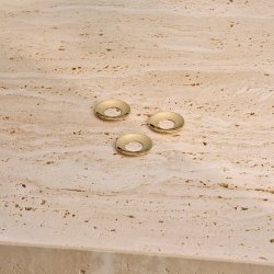 Stoff Nagel Manchet Messing 3 stk