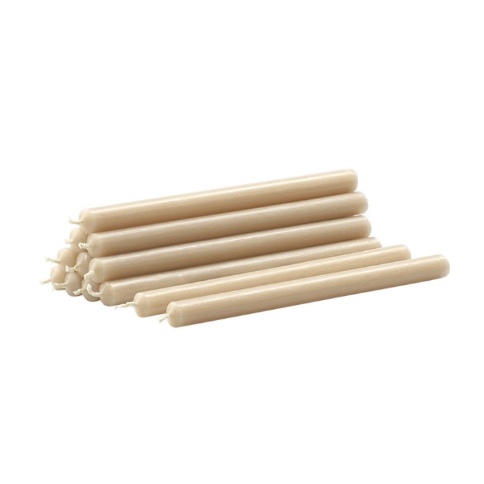 Stoff Nagel Kertelys - Beige - 12 stk