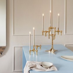 Stoff Nagel Uyuni LED Kertelys - Sand - 2 Stk.