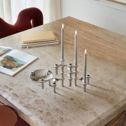 Stoff Nagel Uyuni LED Kertelys - Sand - 2 Stk.