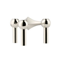 Stoff Nagel Lysestage - Krom