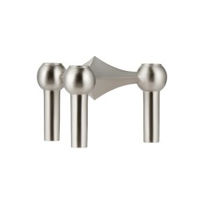 Stoff Nagel Lysestage Brstet Krom