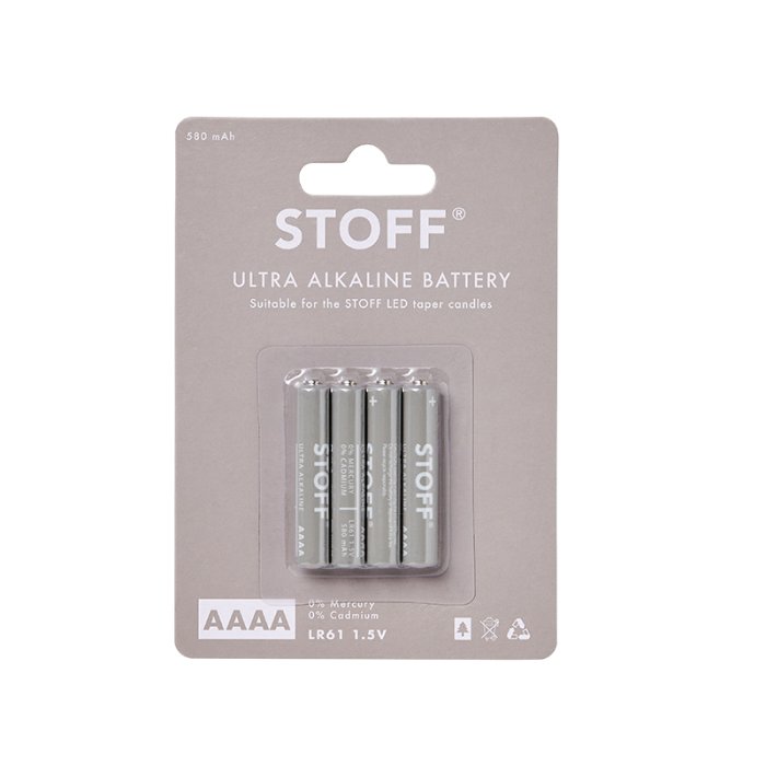 Stoff Nagel Uyuni LED Kertelys - Batterier - AAAA 4 pk.