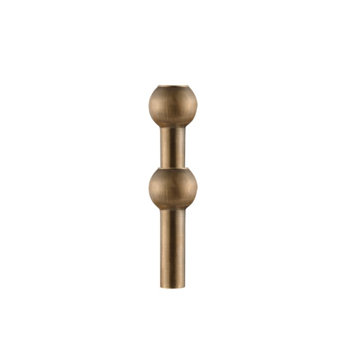 Stoff Nagel Vase Bronzeret Messing
