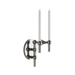 Stoff Nagel Wall Hanger Sort Krom