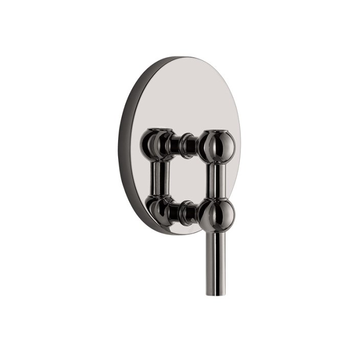 Stoff Nagel Wall Hanger Sort Krom