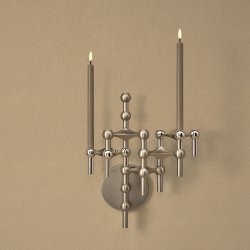 Stoff Nagel Wall Hanger B�rstet Krom