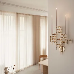 Stoff Nagel Wall Hanger Messing